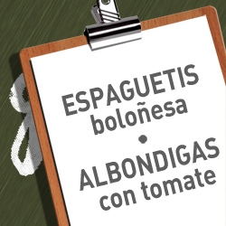 ESPAGUETIS BOLOÑESA + ALBONDIGAS CON TOMATE